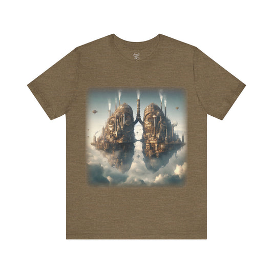 Lungs - Floating lung cities 1 (Unisex Jersey Short Sleeve T-shirt)