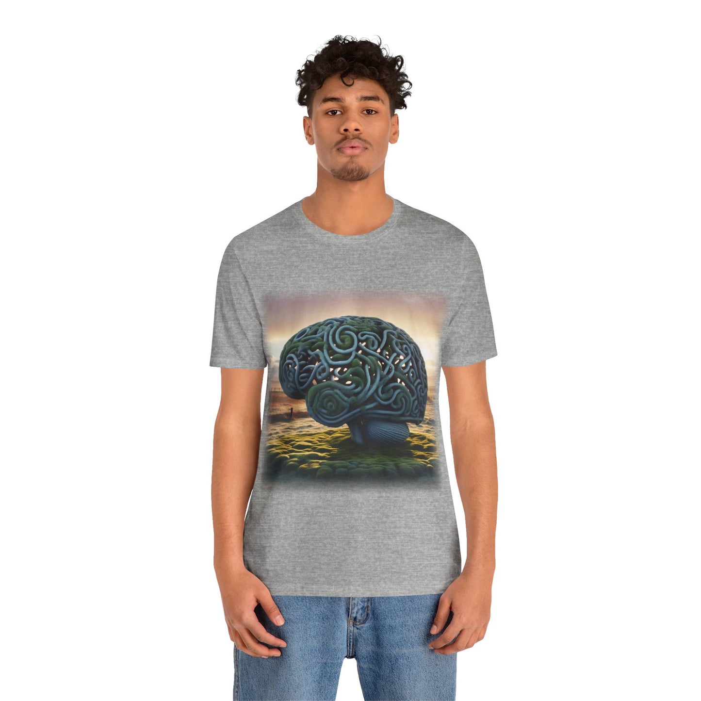 Brain - Celtic Art 1 (Unisex Jersey Short Sleeve T-shirt)