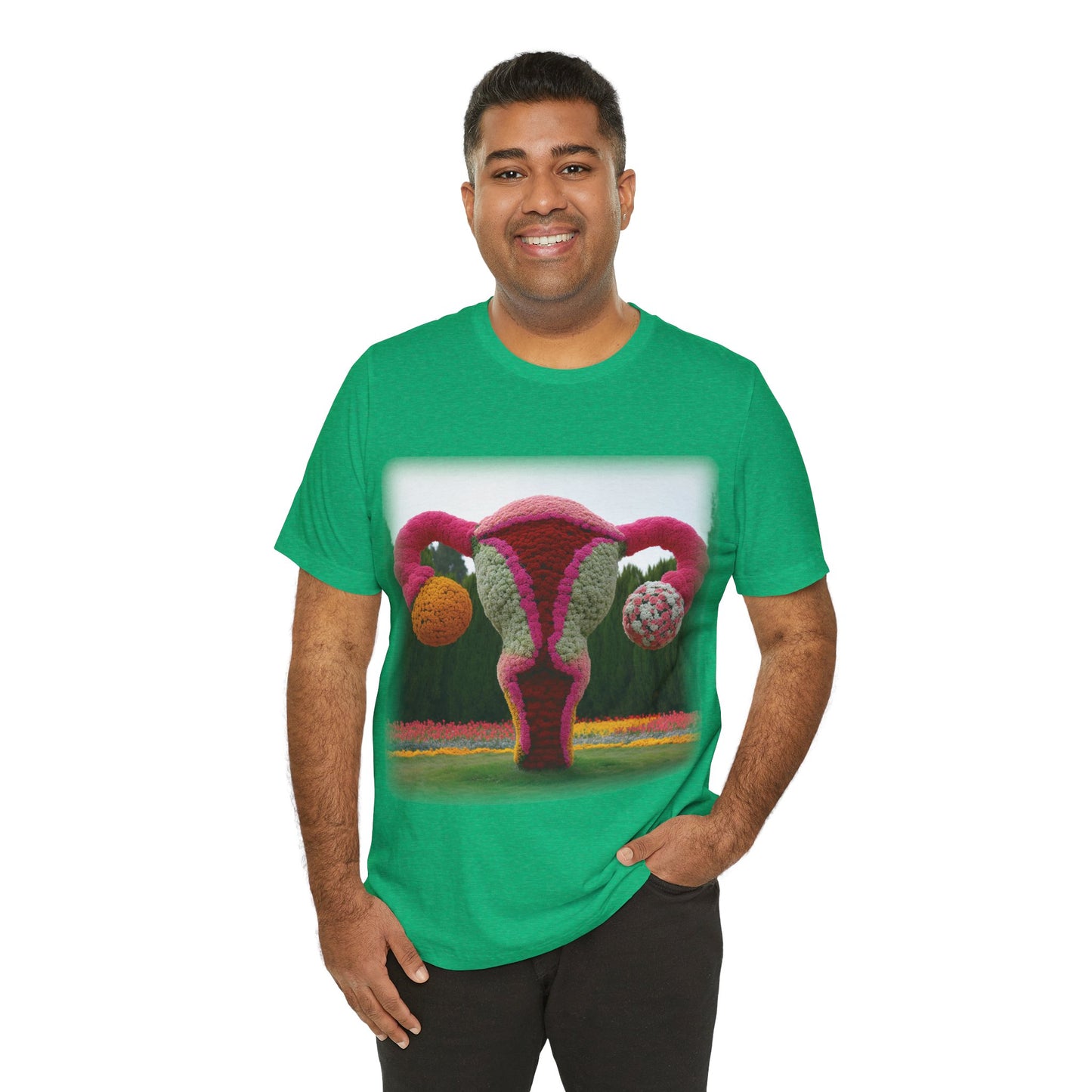 Uterus - Topiary (Unisex Jersey Short Sleeve T-shirt)