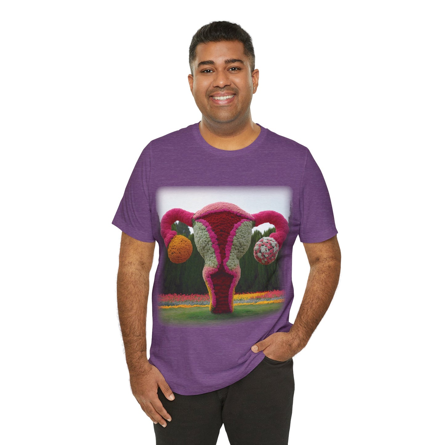 Uterus - Topiary (Unisex Jersey Short Sleeve T-shirt)