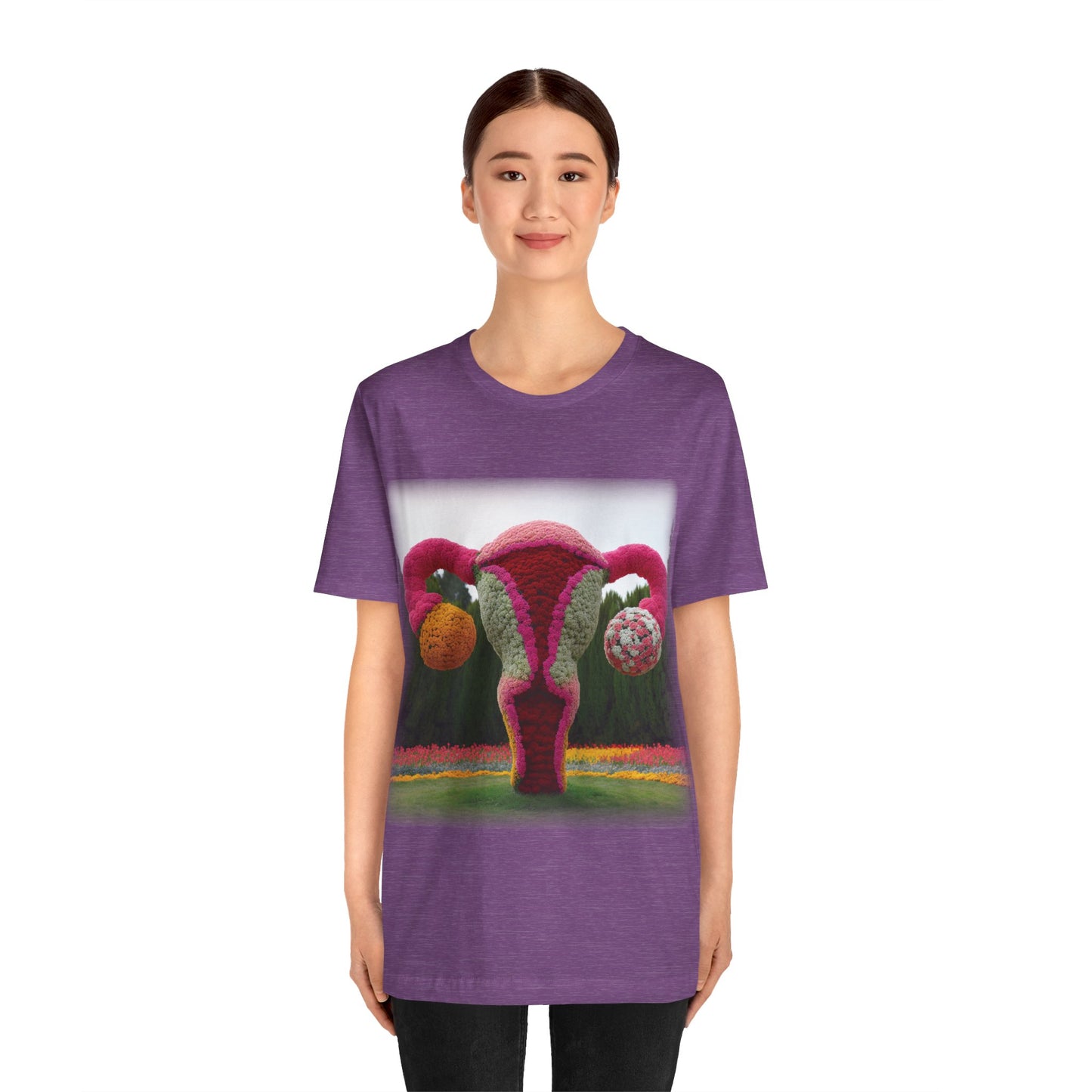 Uterus - Topiary (Unisex Jersey Short Sleeve T-shirt)