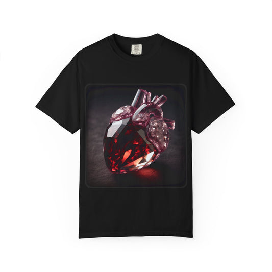 Heart Crystal 1 — Unisex Garment-Dyed T-shirt