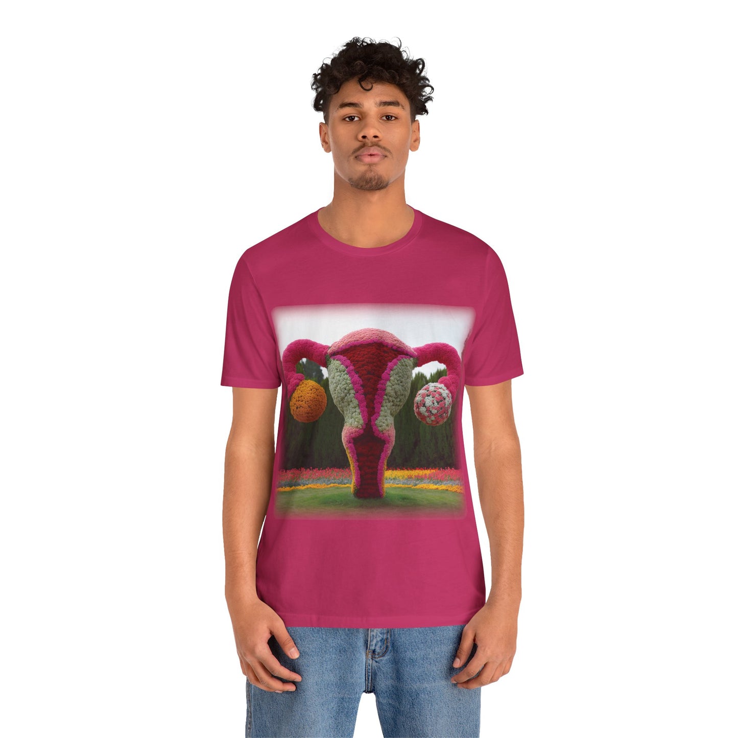 Uterus - Topiary (Unisex Jersey Short Sleeve T-shirt)