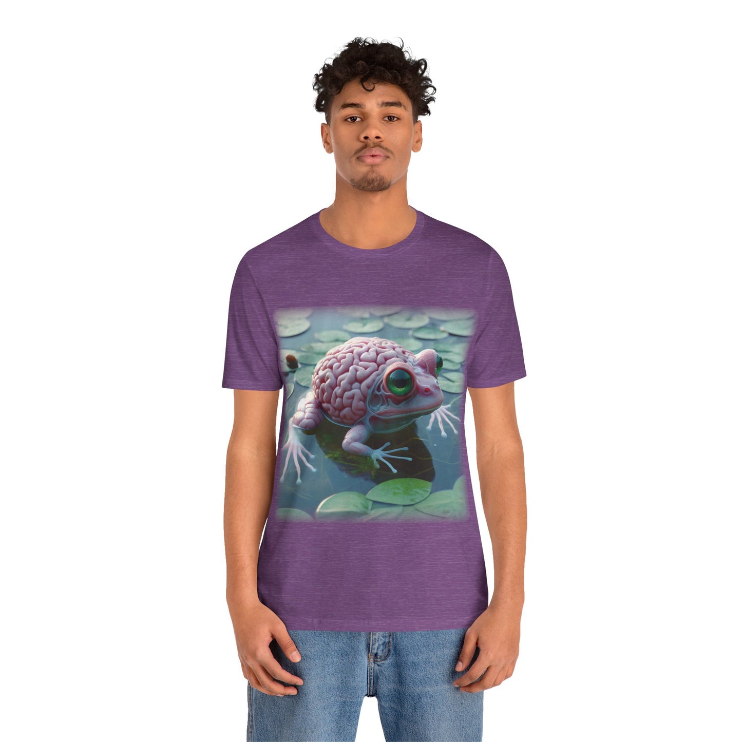 Brain - Frog 2 (Unisex Jersey Short Sleeve T-shirt)