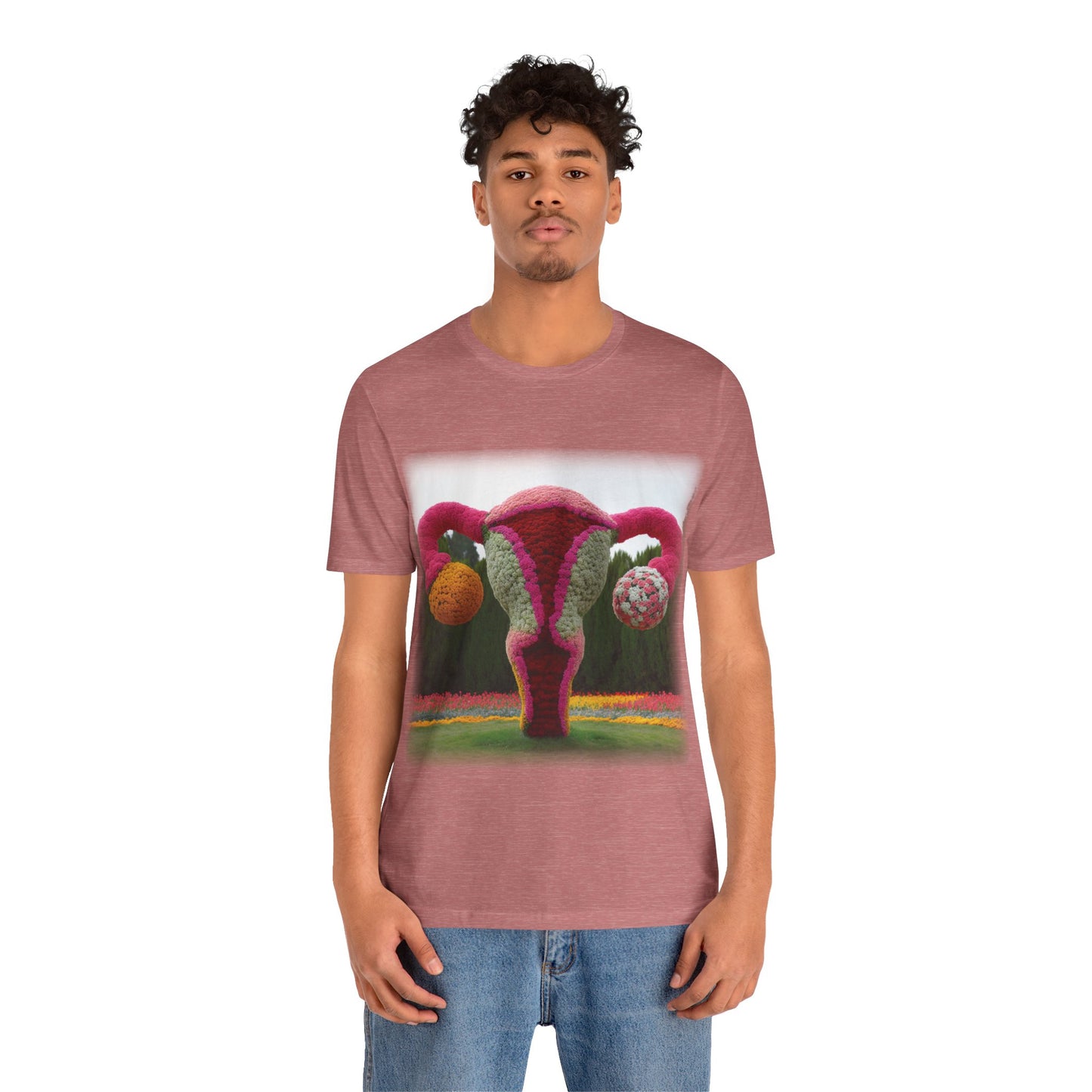 Uterus - Topiary (Unisex Jersey Short Sleeve T-shirt)