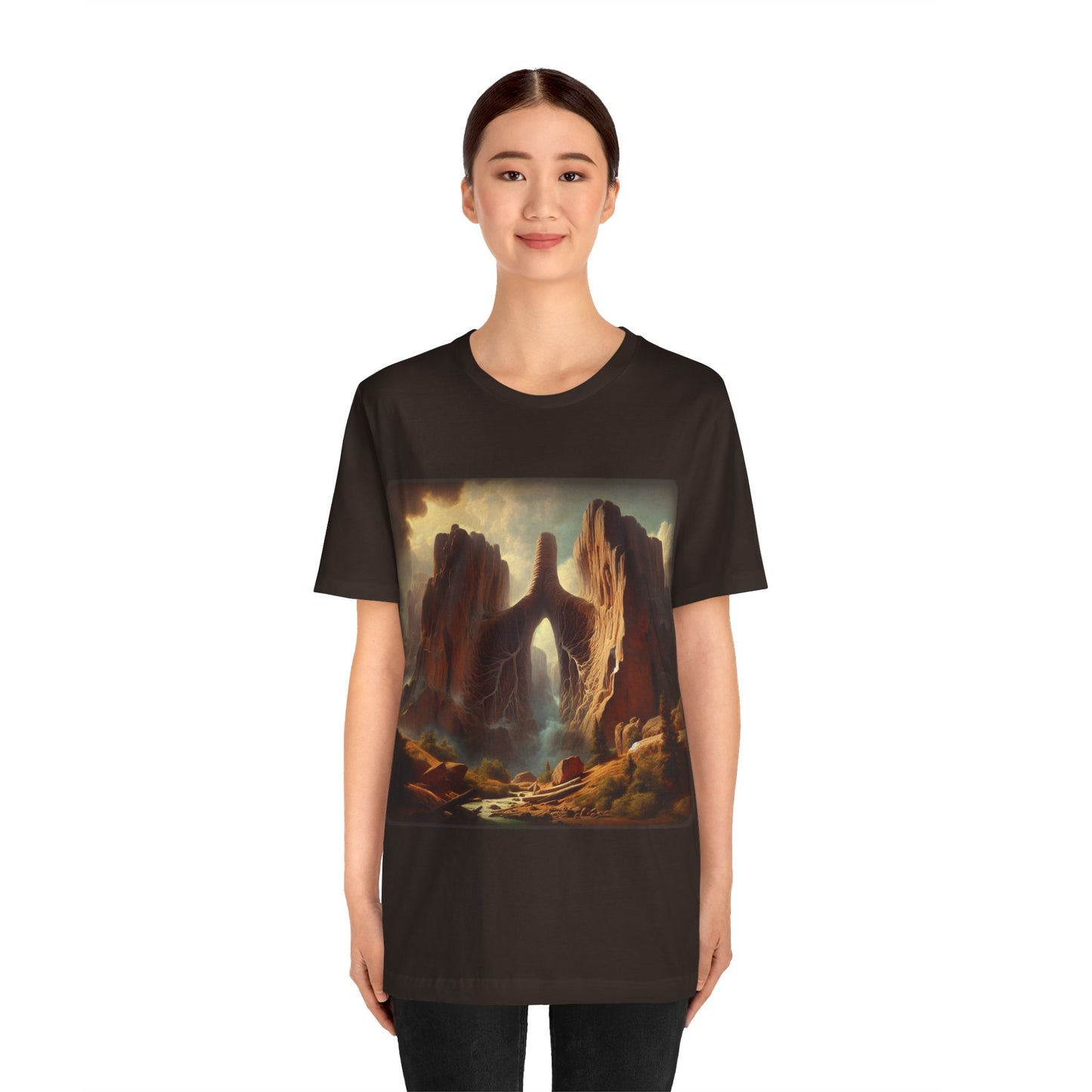 From the Earth - Lung Mountains 2 (Unisex Jersey Short Sleeve T-shirt)