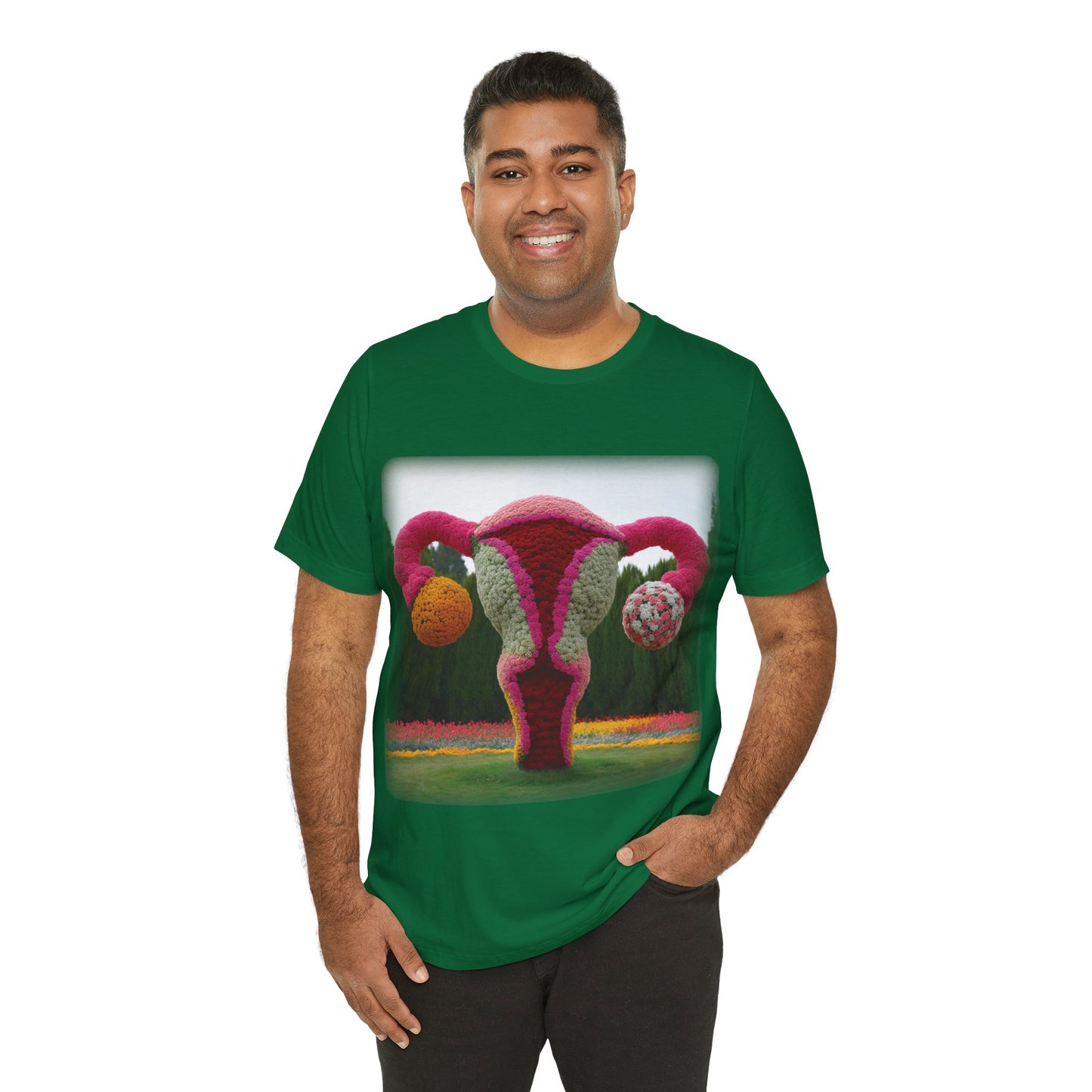 Uterus - Topiary (Unisex Jersey Short Sleeve T-shirt)