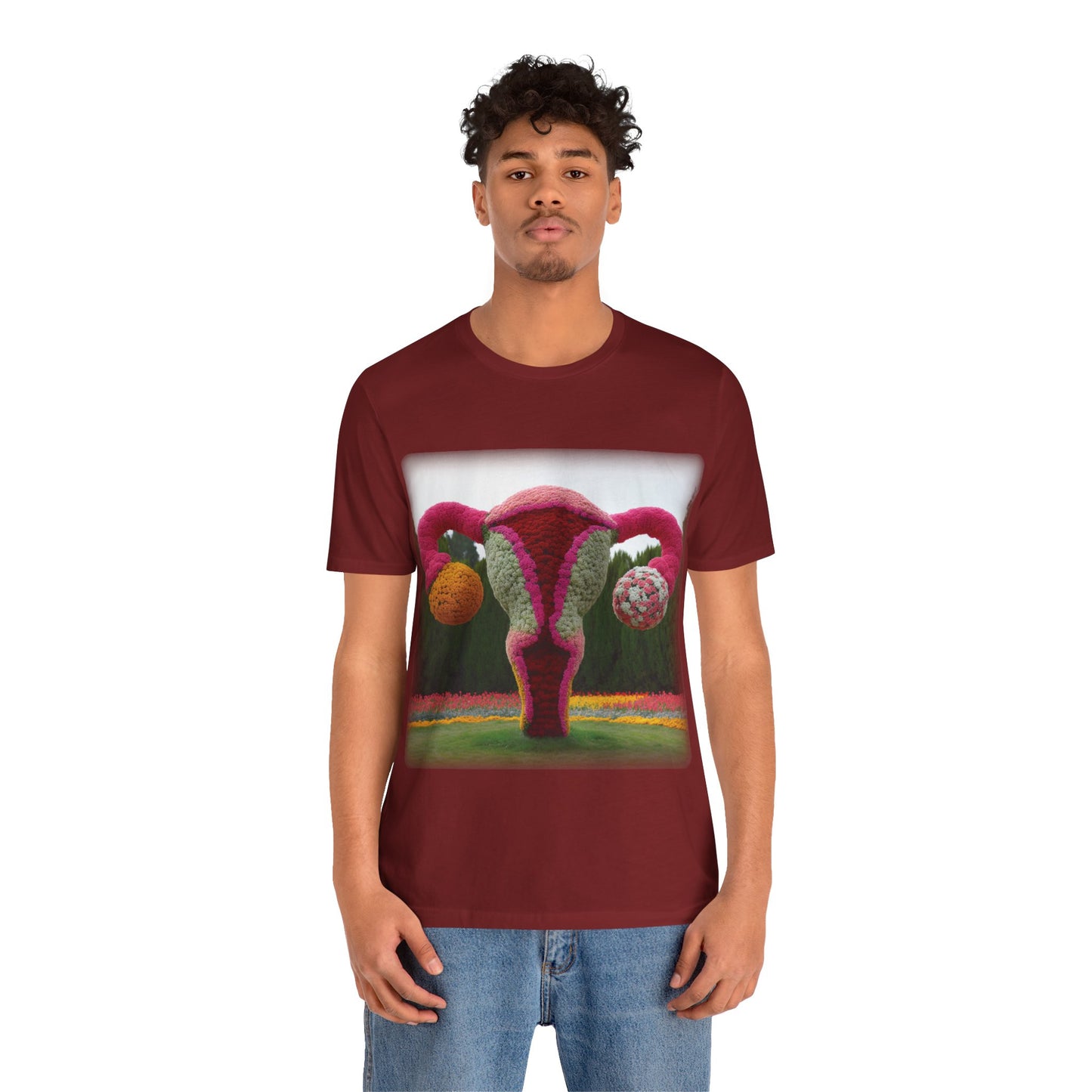 Uterus - Topiary (Unisex Jersey Short Sleeve T-shirt)