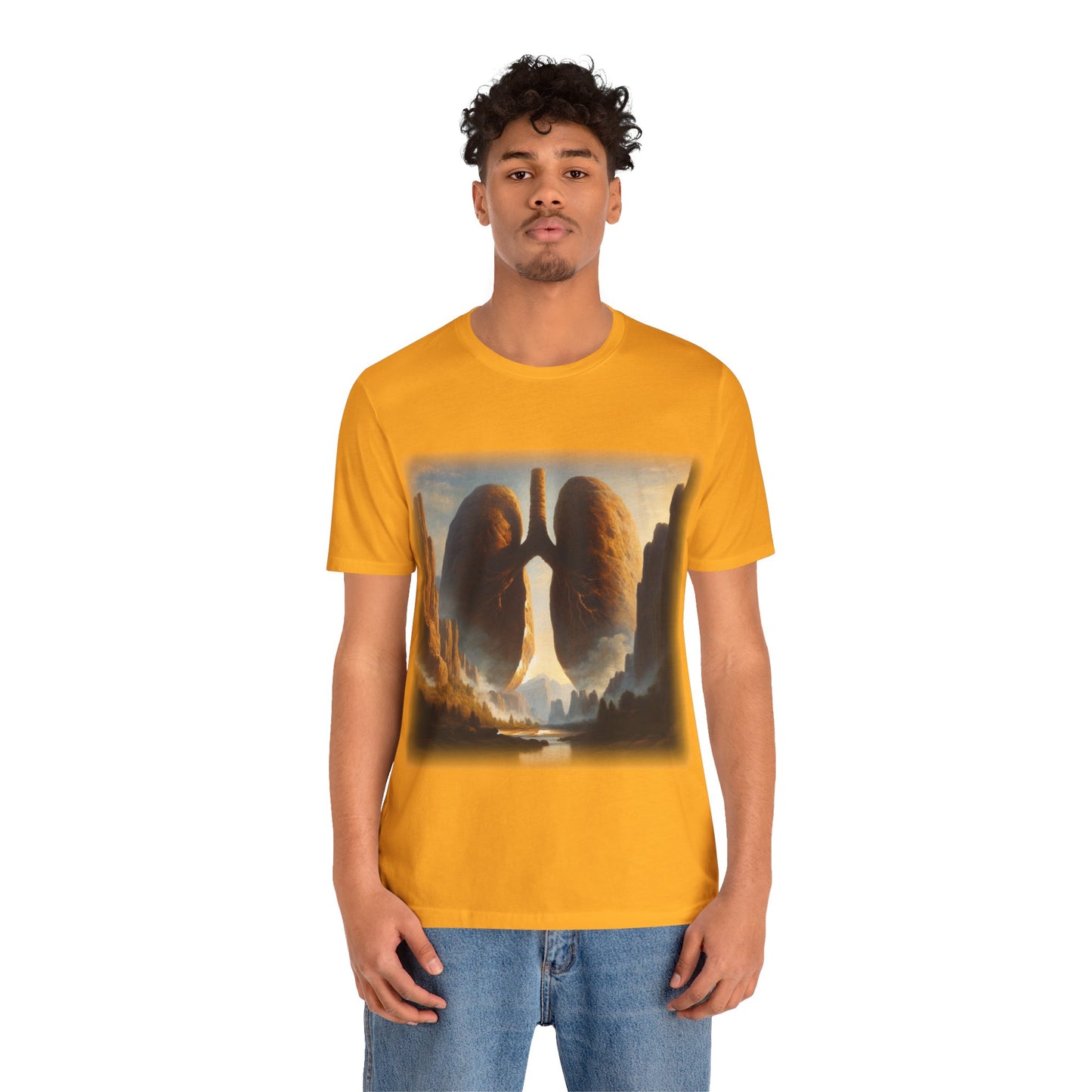 From the earth - Lung Mountains 1 (Unisex Jersey Short Sleeve T-shirt)