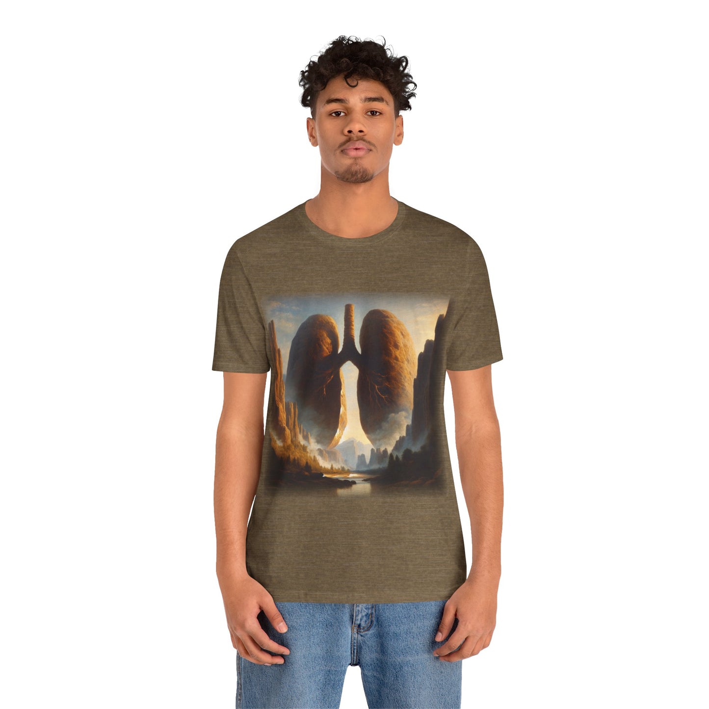 From the earth - Lung Mountains 1 (Unisex Jersey Short Sleeve T-shirt)