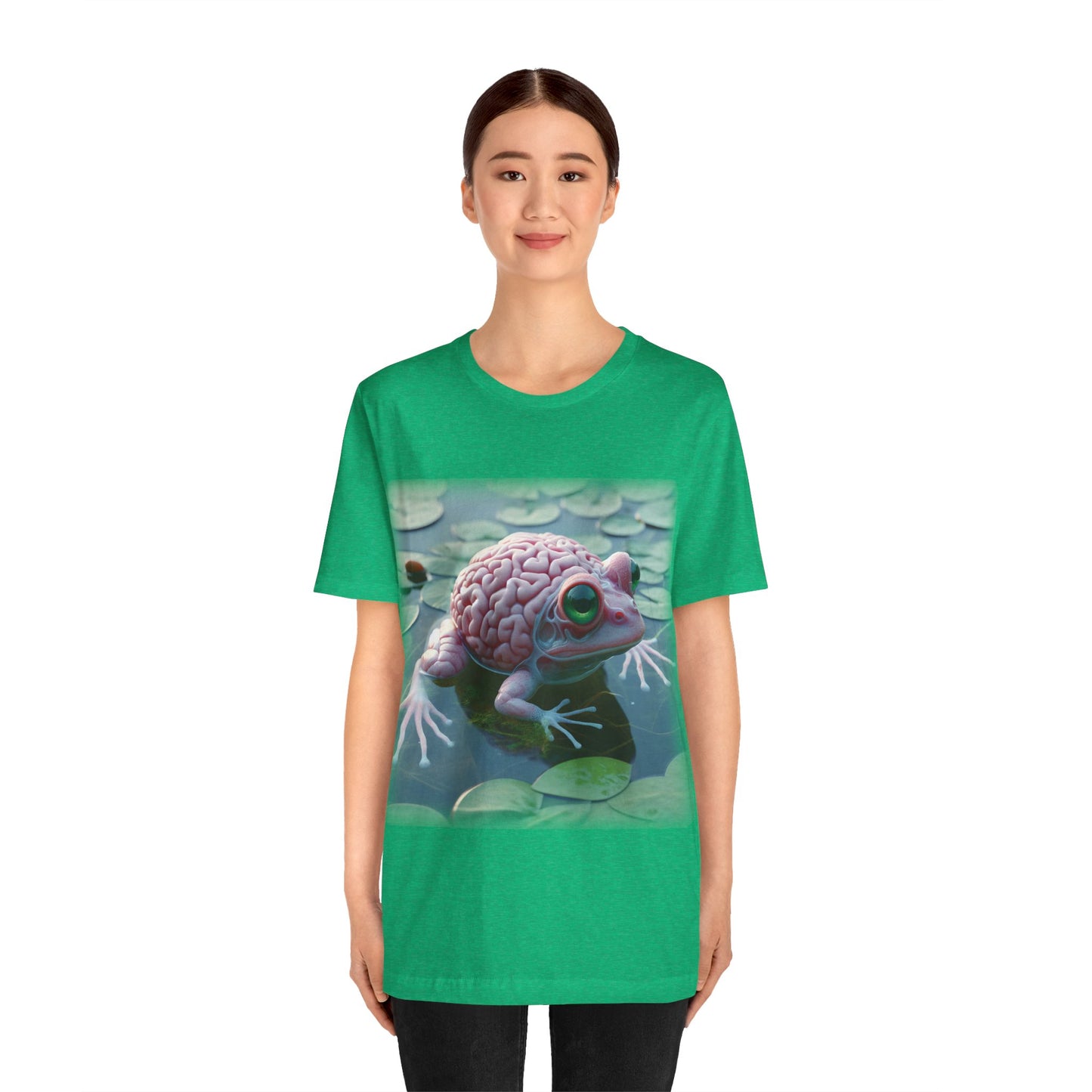 Brain - Frog 2 (Unisex Jersey Short Sleeve T-shirt)