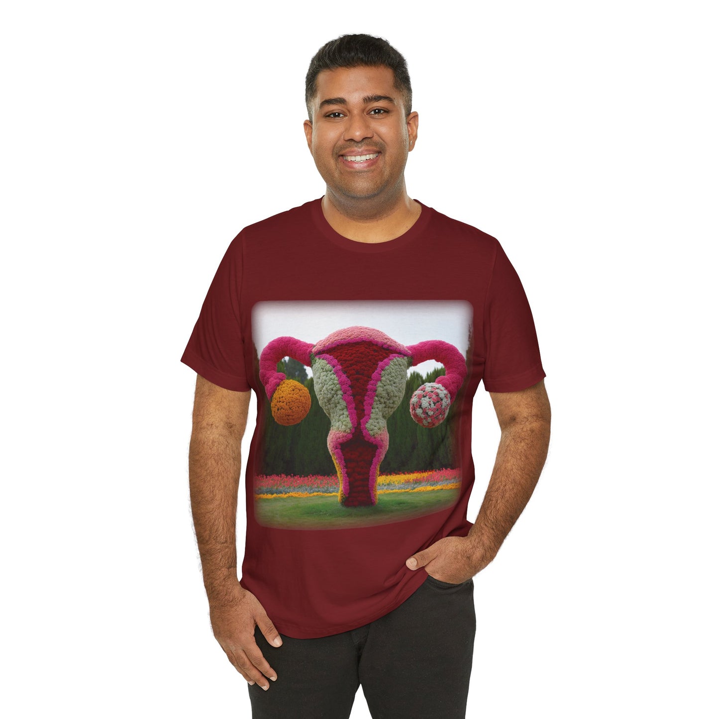 Uterus - Topiary (Unisex Jersey Short Sleeve T-shirt)