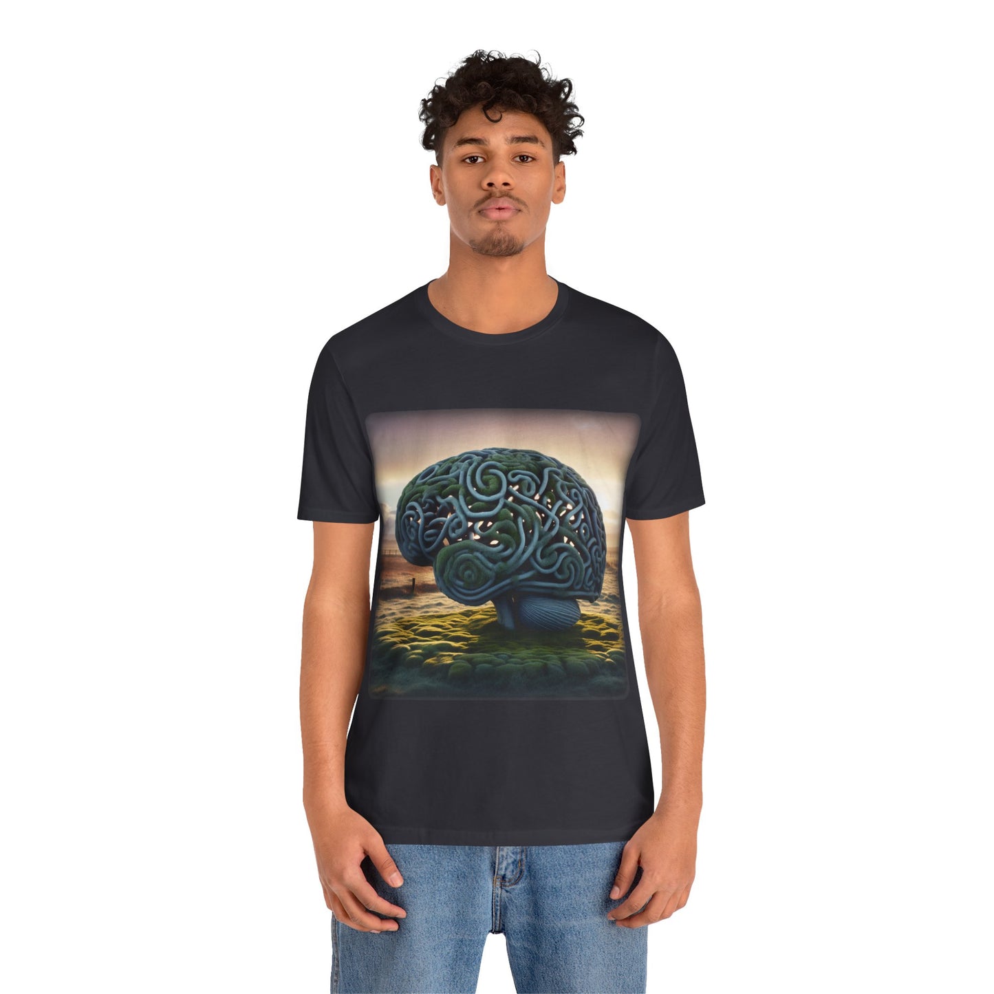 Brain - Celtic Art 1 (Unisex Jersey Short Sleeve T-shirt)