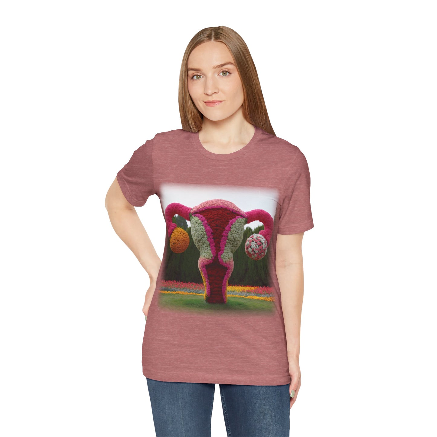 Uterus - Topiary (Unisex Jersey Short Sleeve T-shirt)