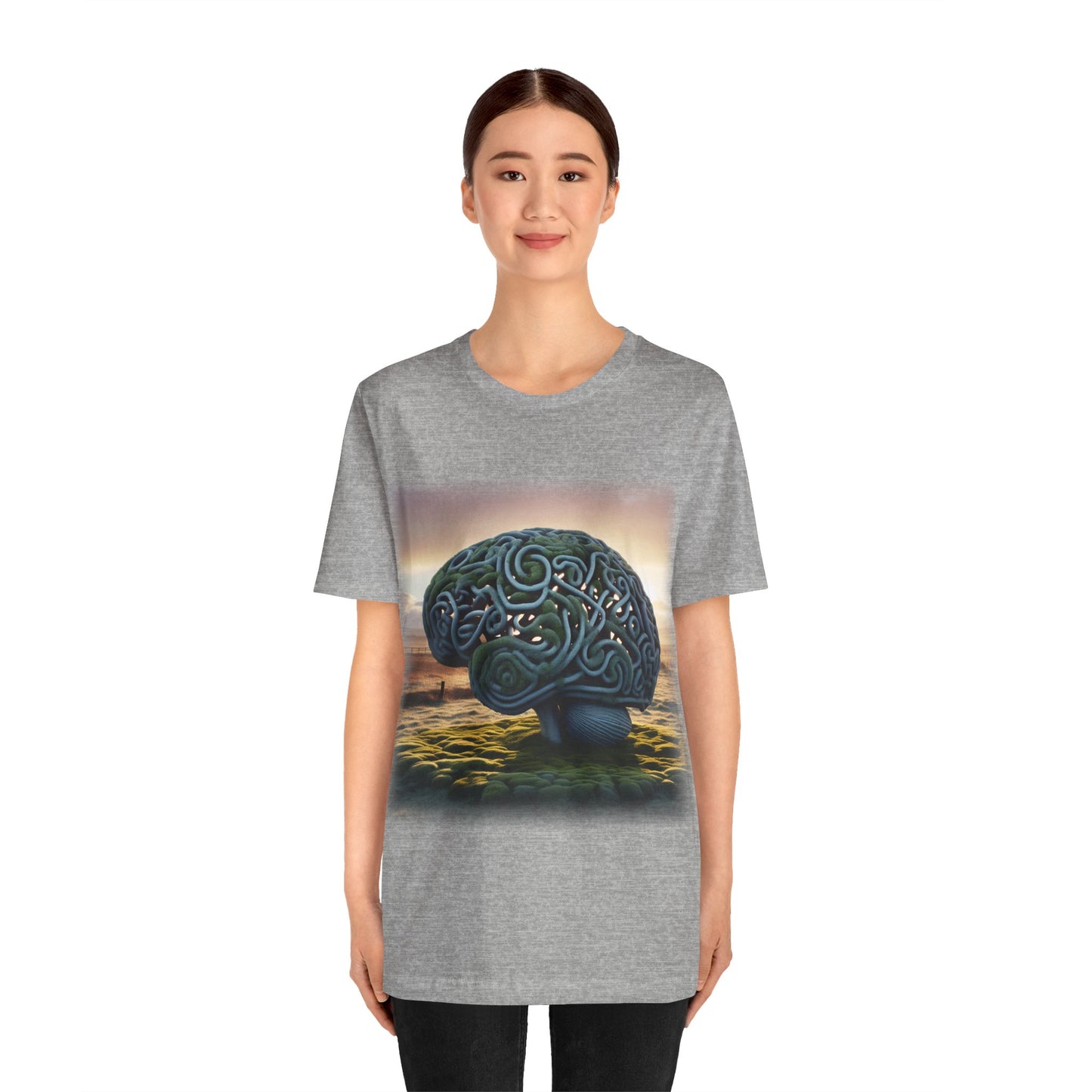 Brain - Celtic Art 1 (Unisex Jersey Short Sleeve T-shirt)