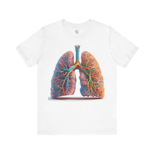 Lungs - Colourful (Unisex Jersey Short Sleeve T-shirt)