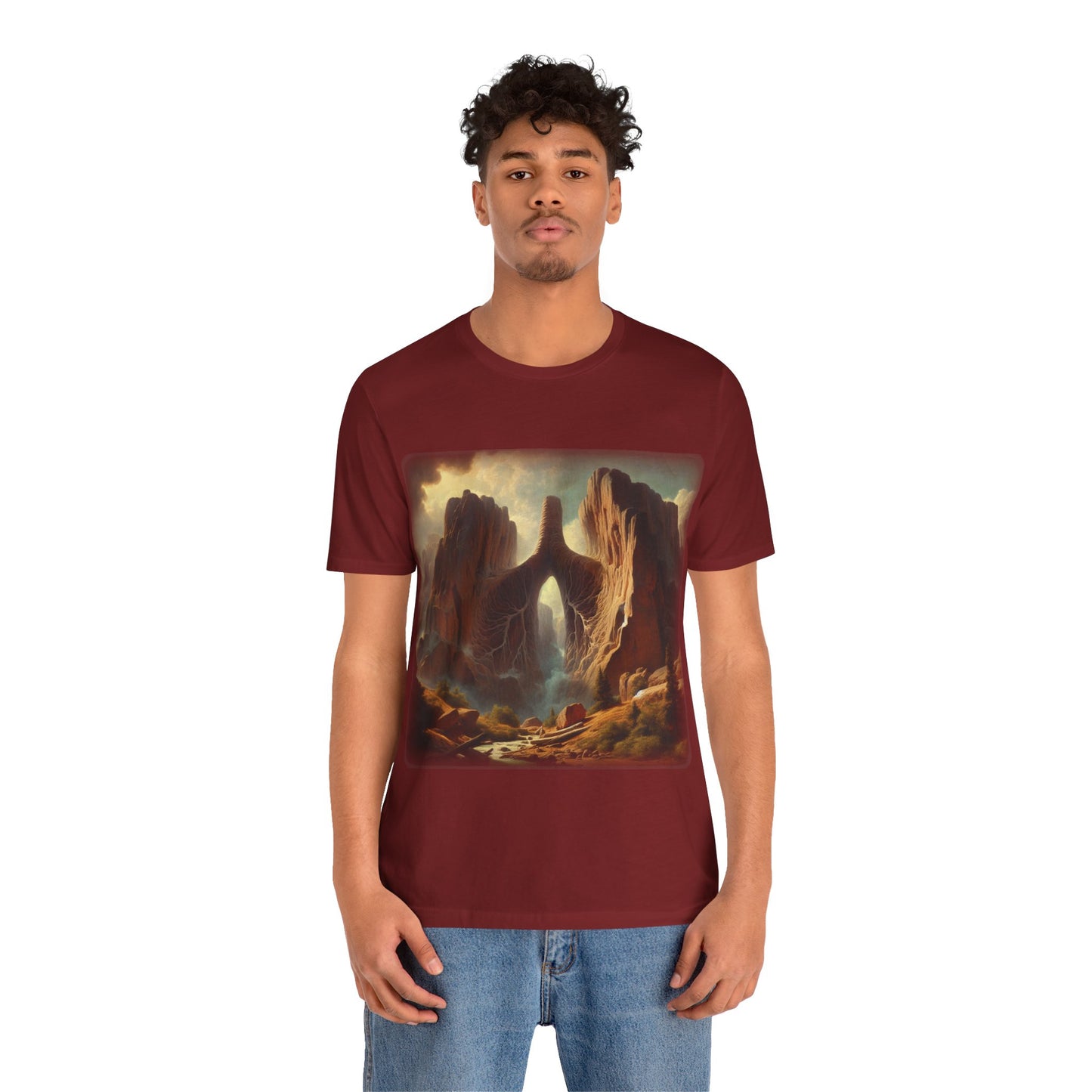 From the Earth - Lung Mountains 2 (Unisex Jersey Short Sleeve T-shirt)