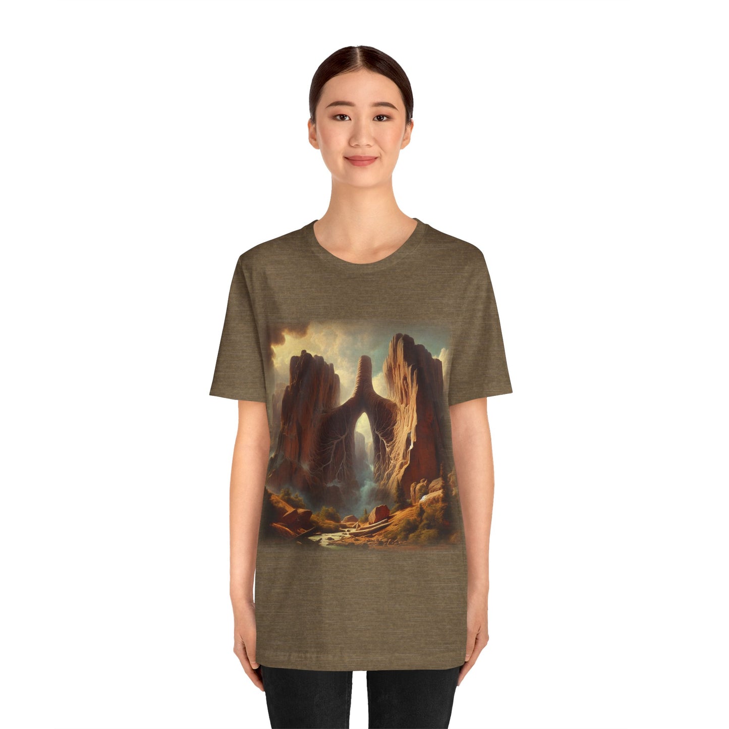 From the Earth - Lung Mountains 2 (Unisex Jersey Short Sleeve T-shirt)