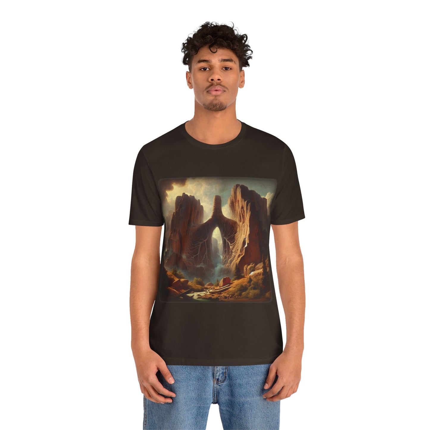 From the Earth - Lung Mountains 2 (Unisex Jersey Short Sleeve T-shirt)