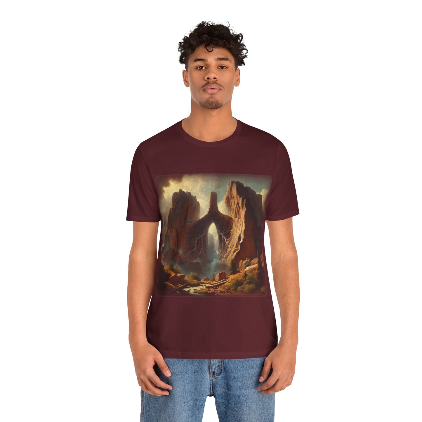 From the Earth - Lung Mountains 2 (Unisex Jersey Short Sleeve T-shirt)