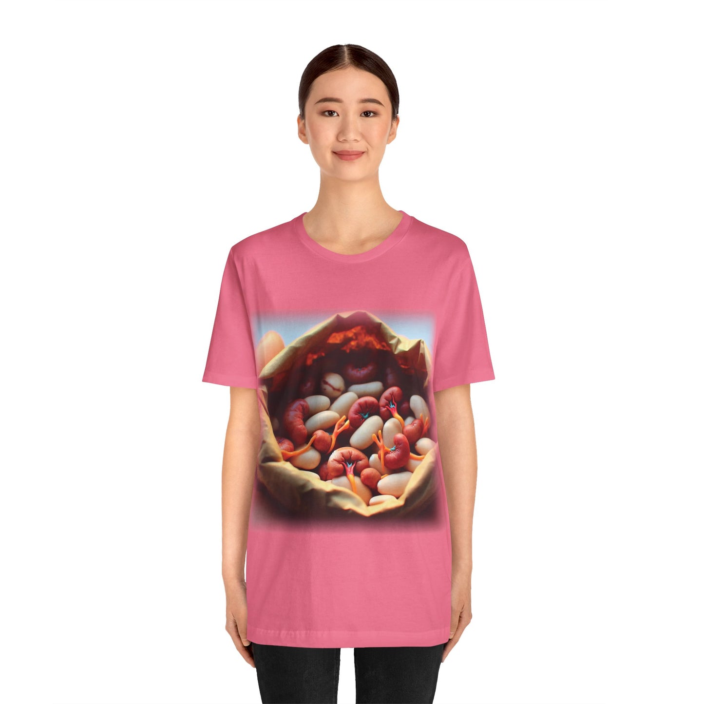 Kidneys - Bag of beans (Unisex Jersey Short Sleeve T-shirt)