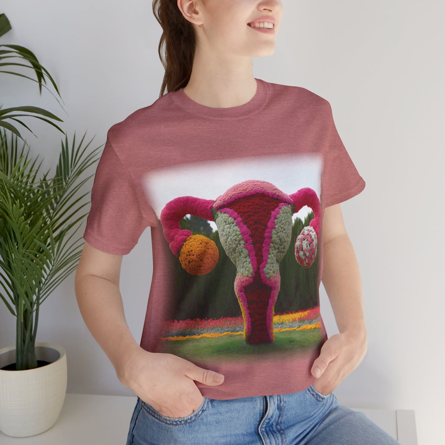 Uterus - Topiary (Unisex Jersey Short Sleeve T-shirt)