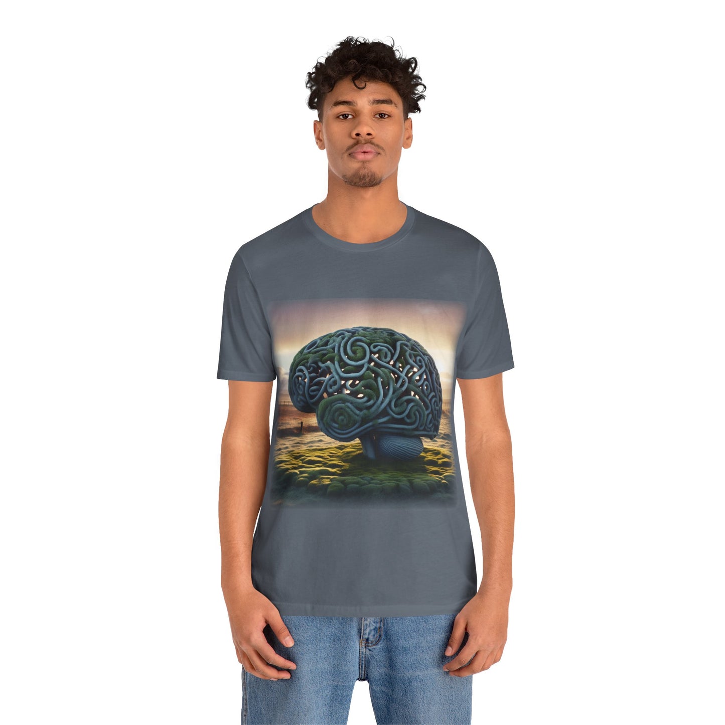 Brain - Celtic Art 1 (Unisex Jersey Short Sleeve T-shirt)