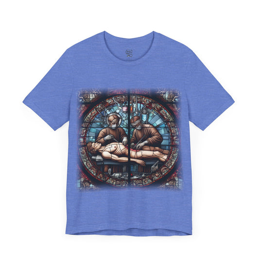 Surgery - Stained glass 1 (Unisex Jersey Short Sleeve T-Shirt)