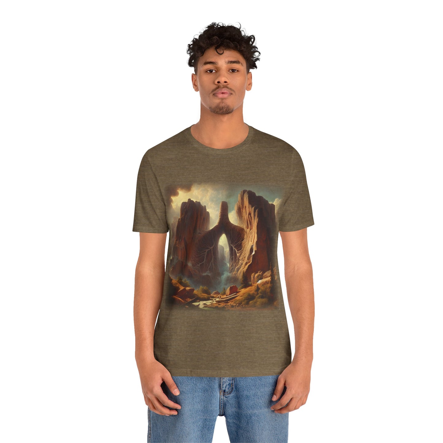 From the Earth - Lung Mountains 2 (Unisex Jersey Short Sleeve T-shirt)