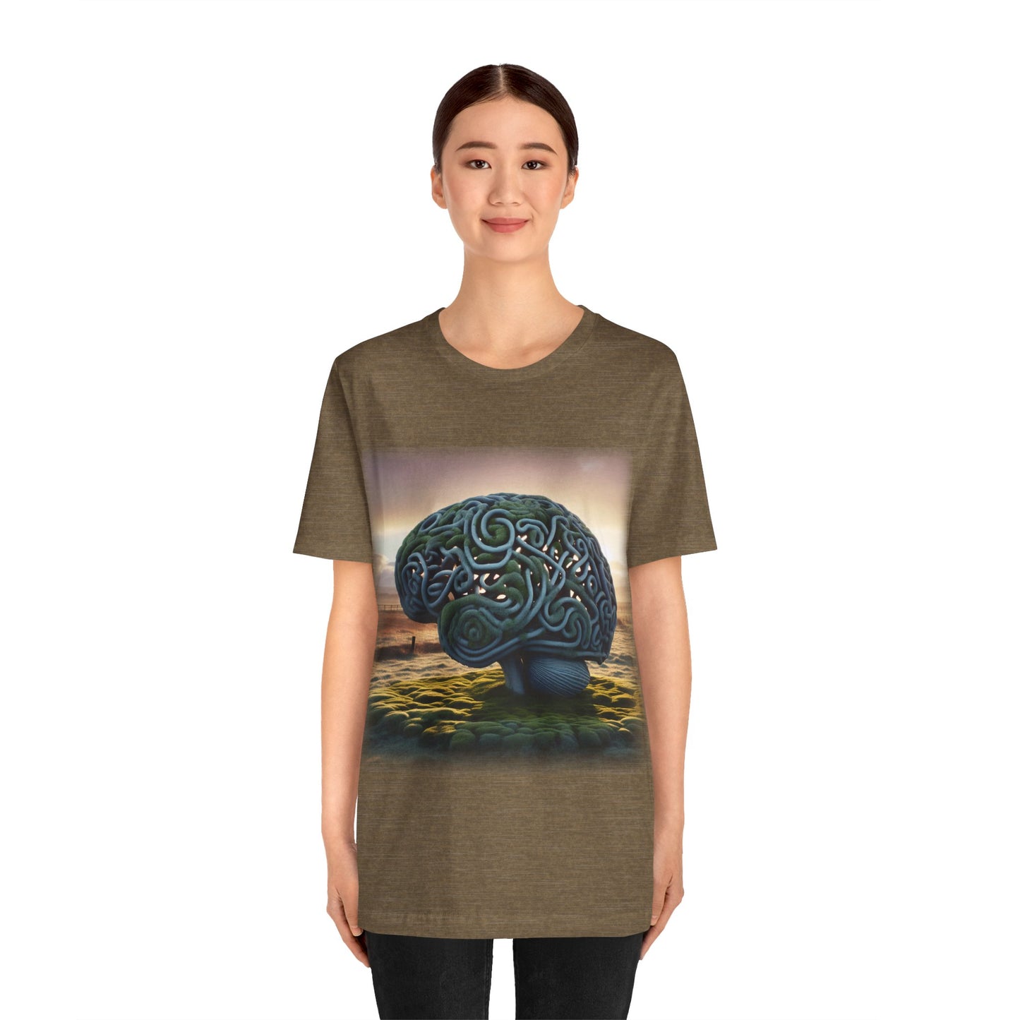 Brain - Celtic Art 1 (Unisex Jersey Short Sleeve T-shirt)