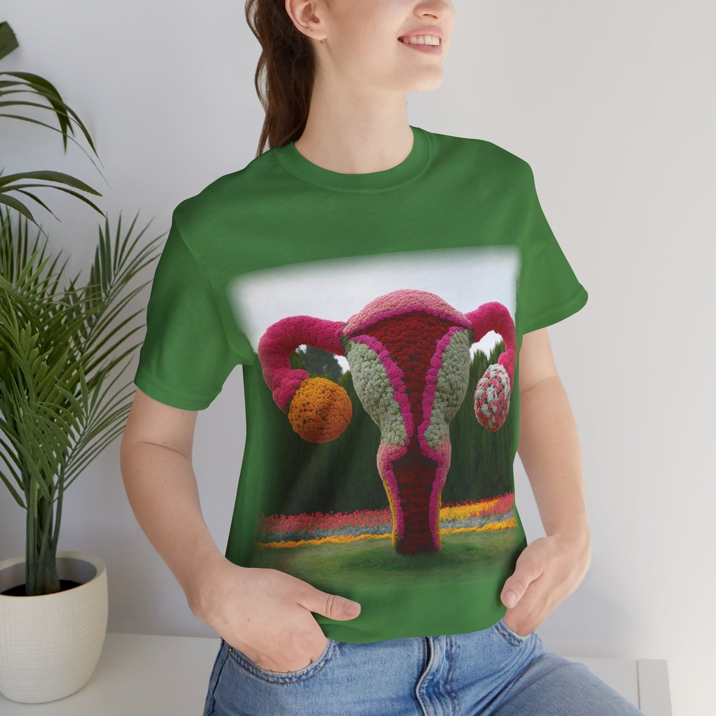 Uterus - Topiary (Unisex Jersey Short Sleeve T-shirt)