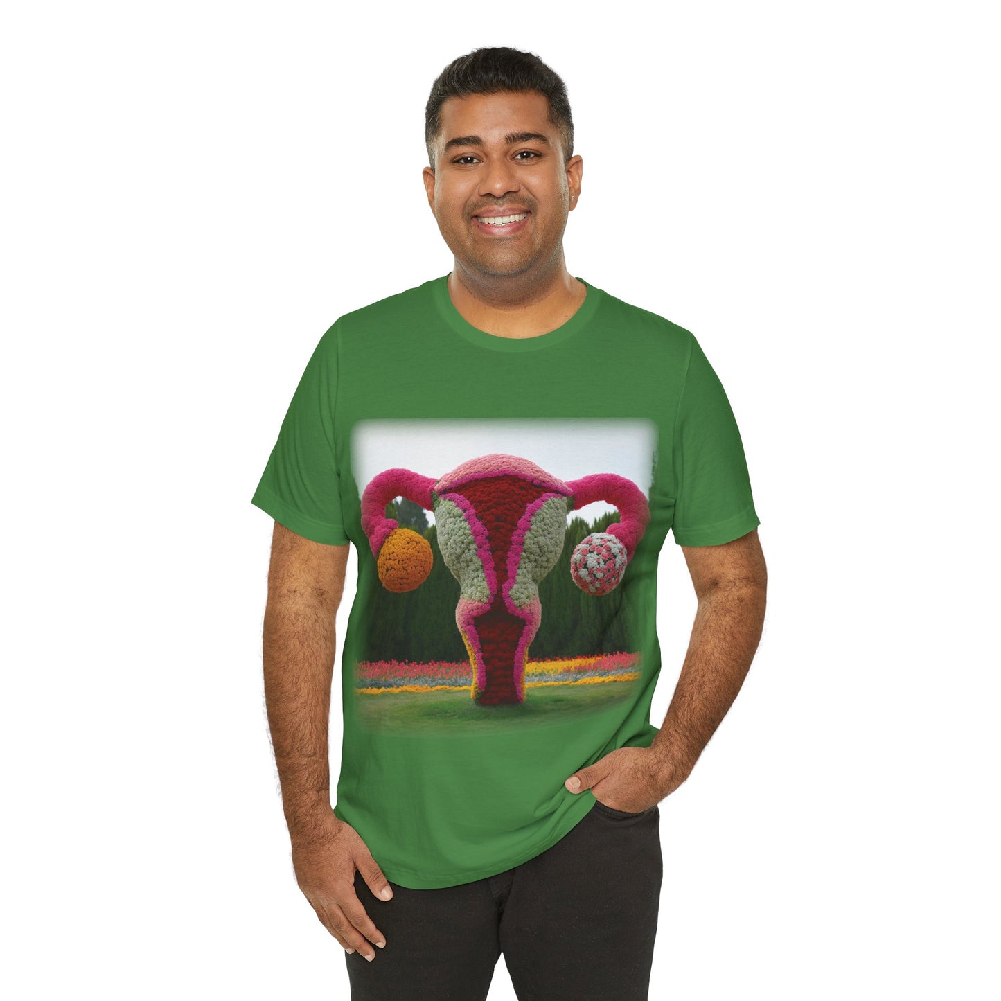 Uterus - Topiary (Unisex Jersey Short Sleeve T-shirt)