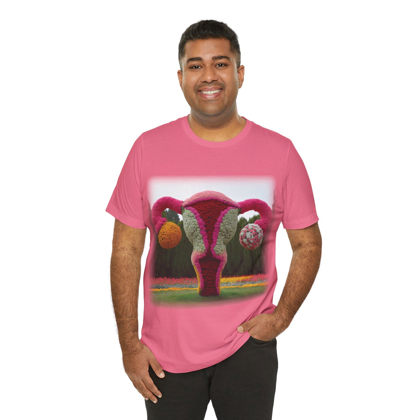 Uterus - Topiary (Unisex Jersey Short Sleeve T-shirt)