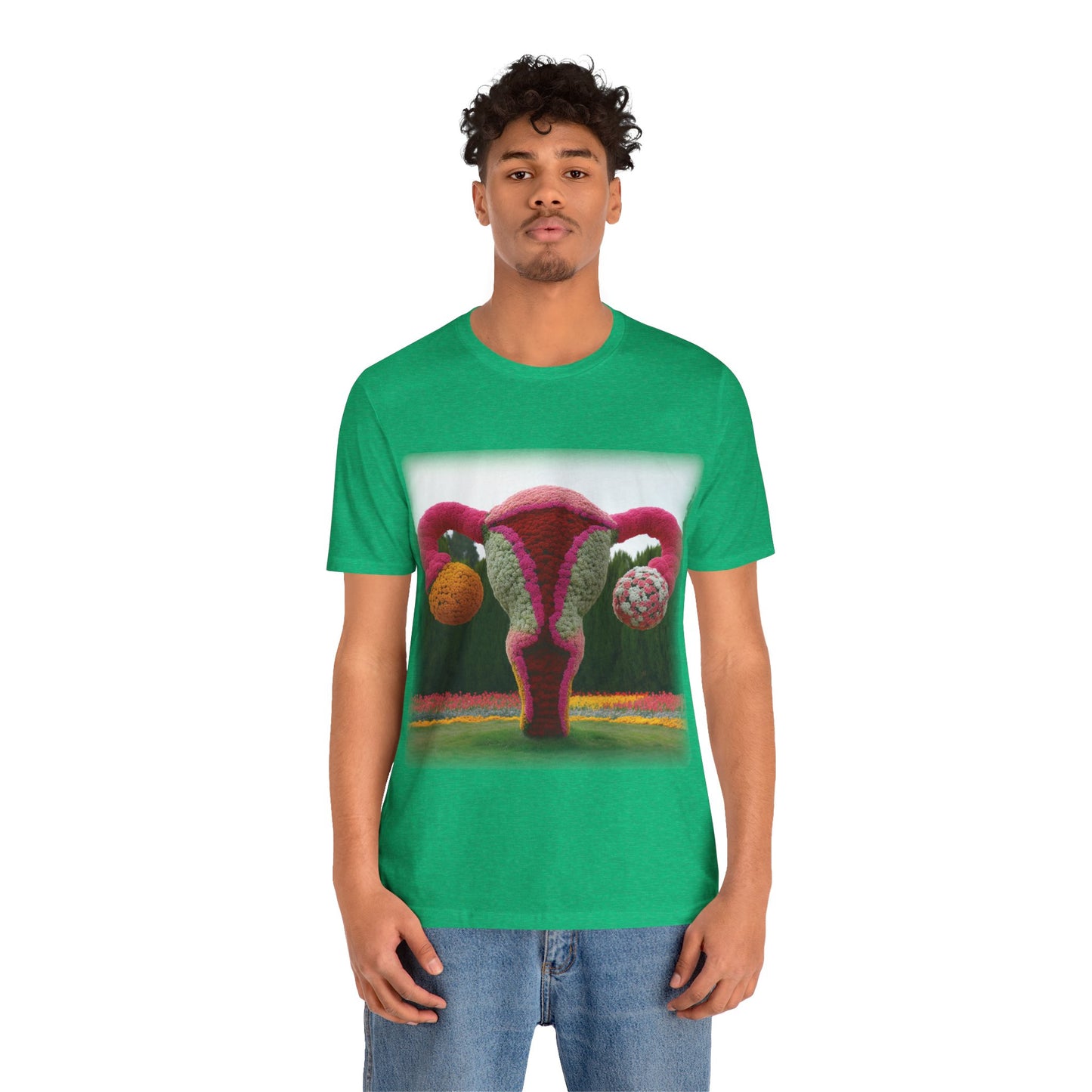 Uterus - Topiary (Unisex Jersey Short Sleeve T-shirt)