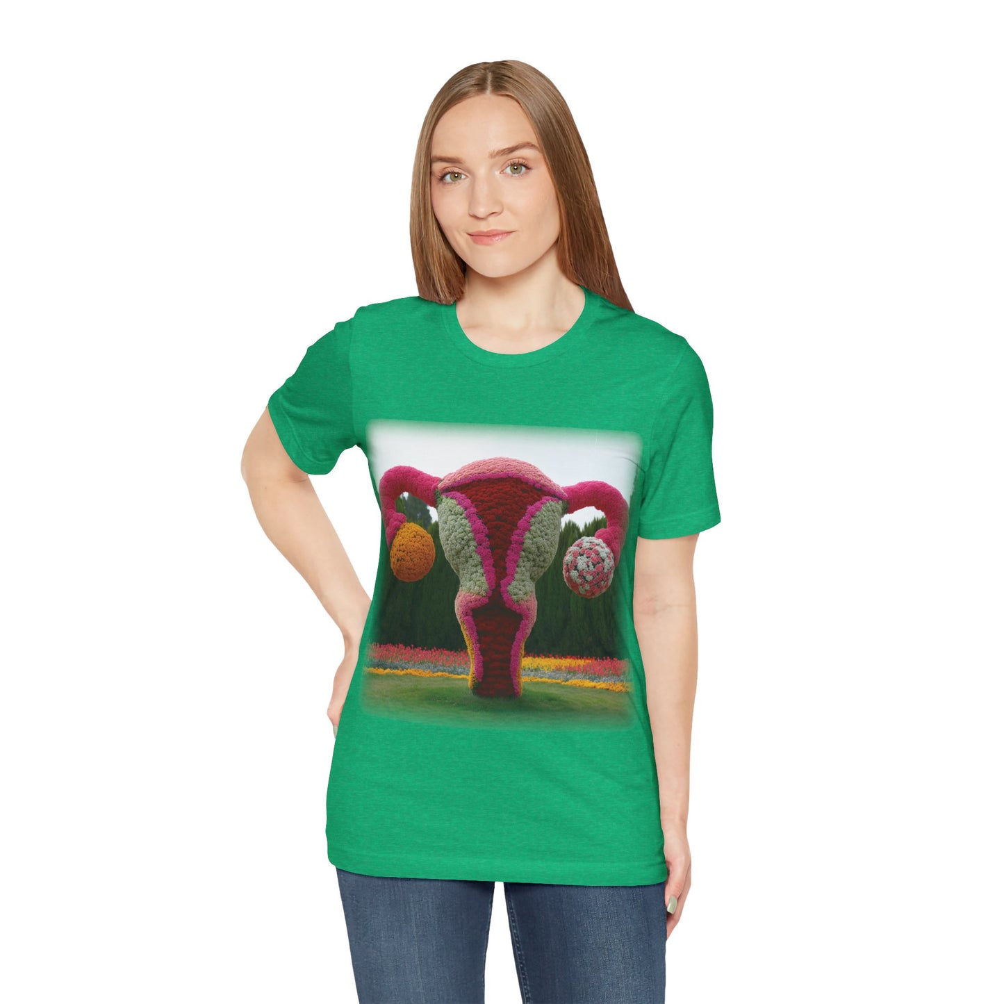 Uterus - Topiary (Unisex Jersey Short Sleeve T-shirt)