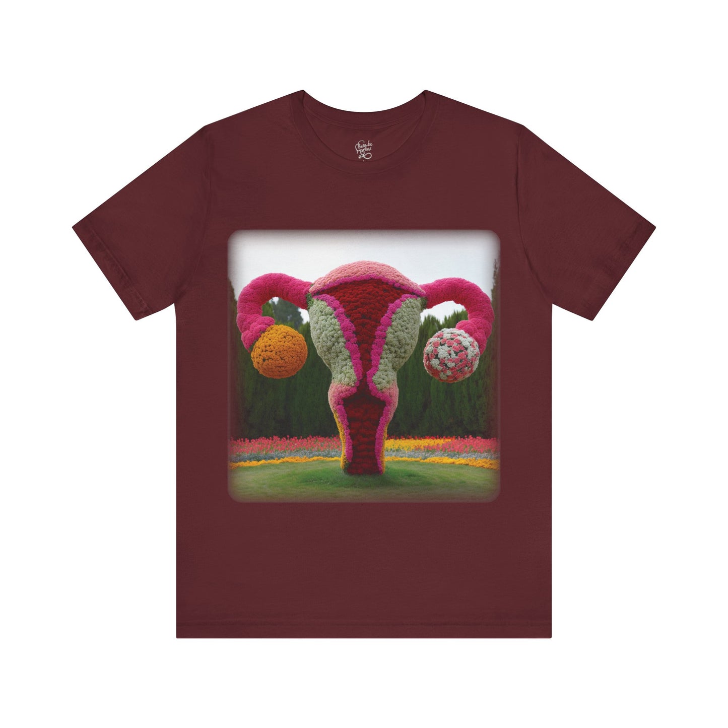 Uterus - Topiary (Unisex Jersey Short Sleeve T-shirt)