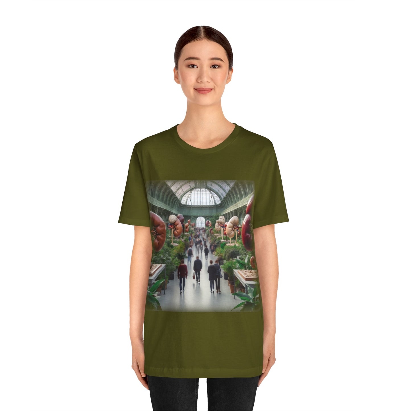 Kidneys - The great exhibition (present day) (Unisex Jersey Short Sleeve T-shirt)