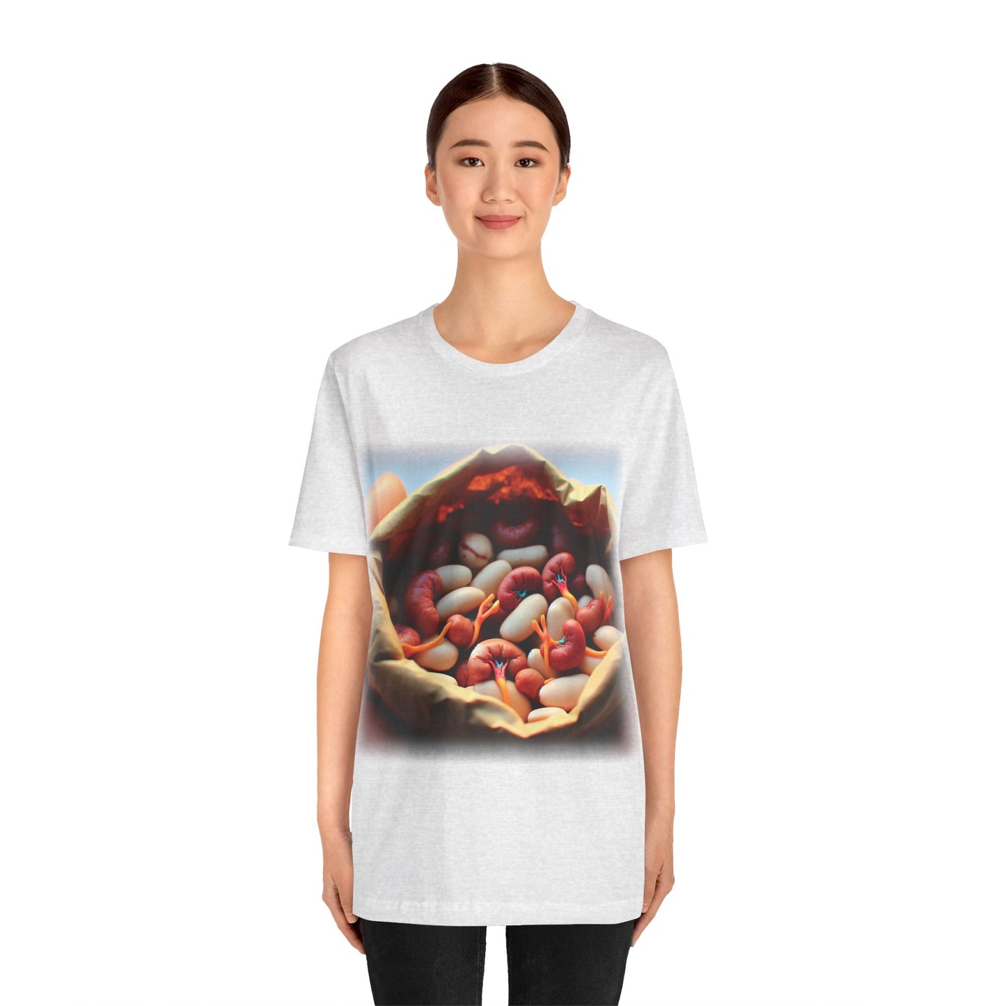 Kidneys - Bag of beans (Unisex Jersey Short Sleeve T-shirt)