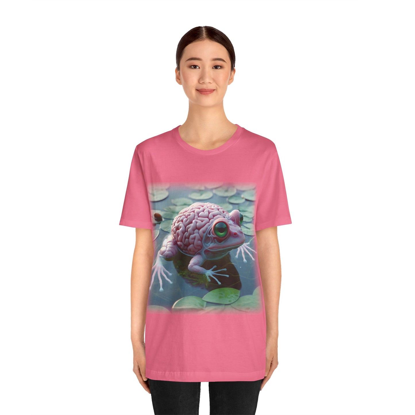 Brain - Frog 2 (Unisex Jersey Short Sleeve T-shirt)