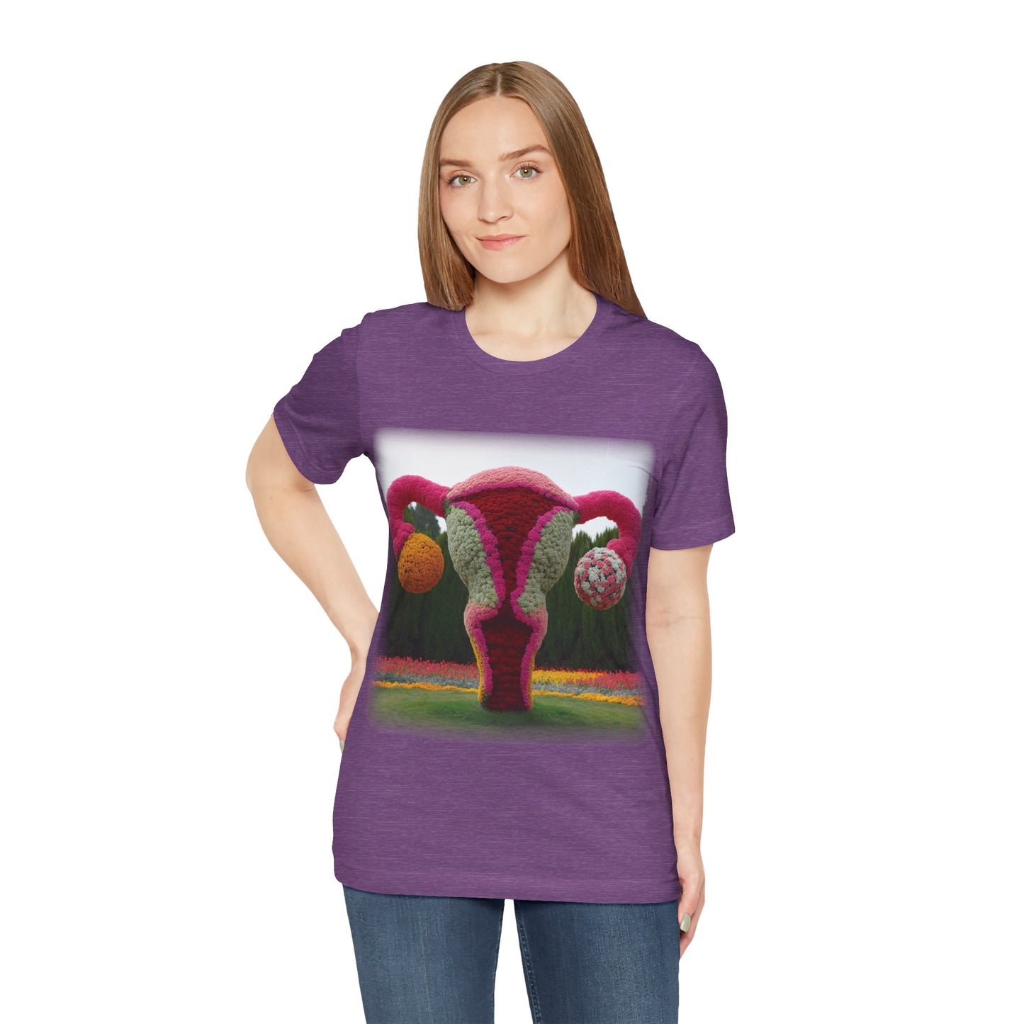 Uterus - Topiary (Unisex Jersey Short Sleeve T-shirt)