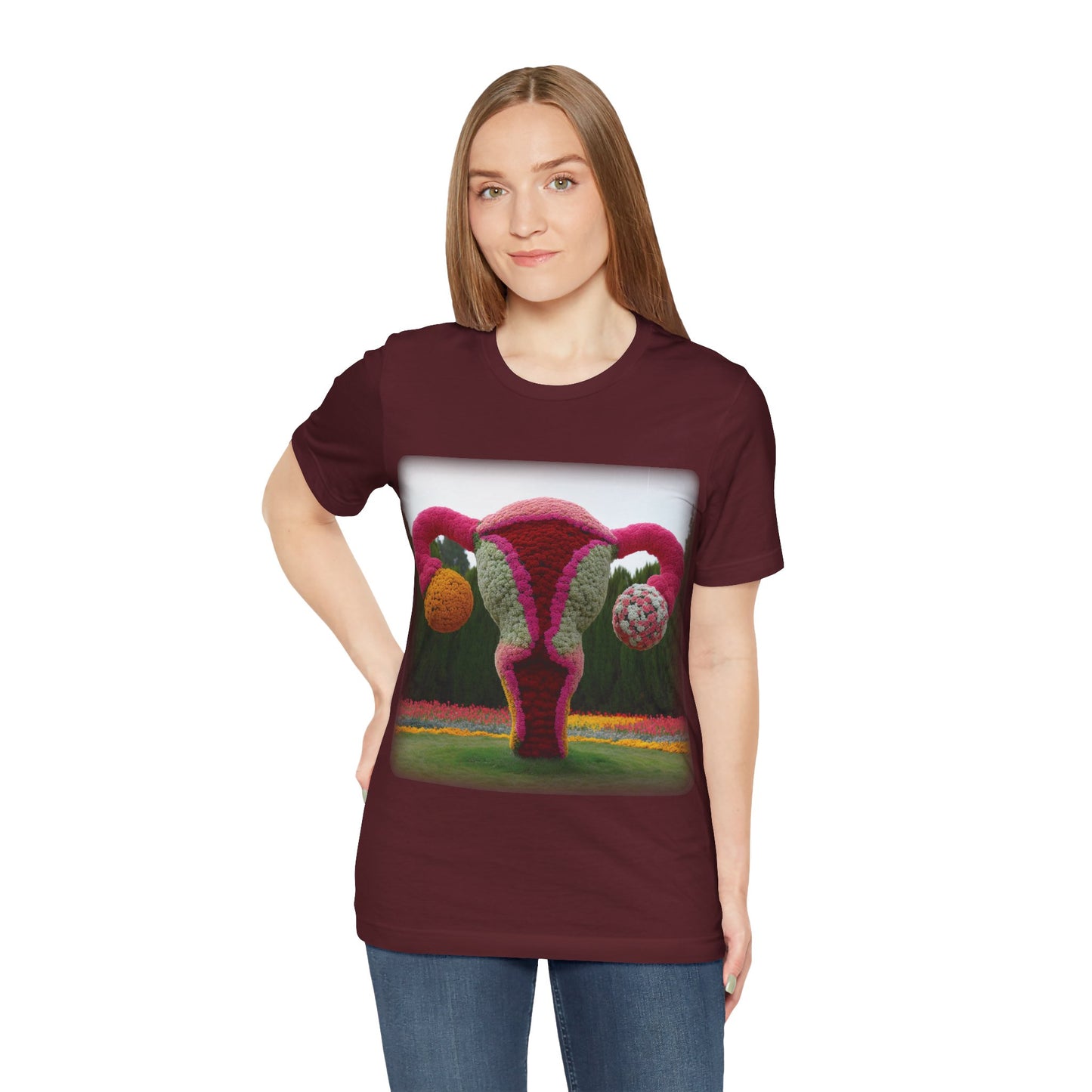 Uterus - Topiary (Unisex Jersey Short Sleeve T-shirt)