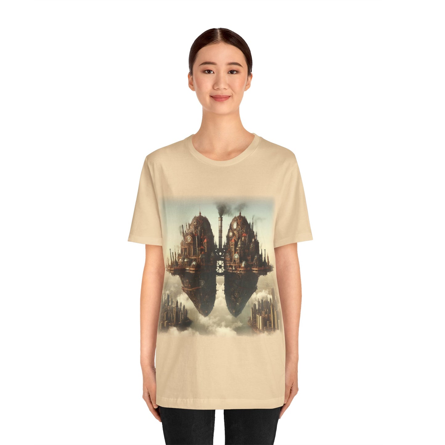 Lungs - Floating lung cities 2 (Unisex Jersey Short Sleeve T-shirt)