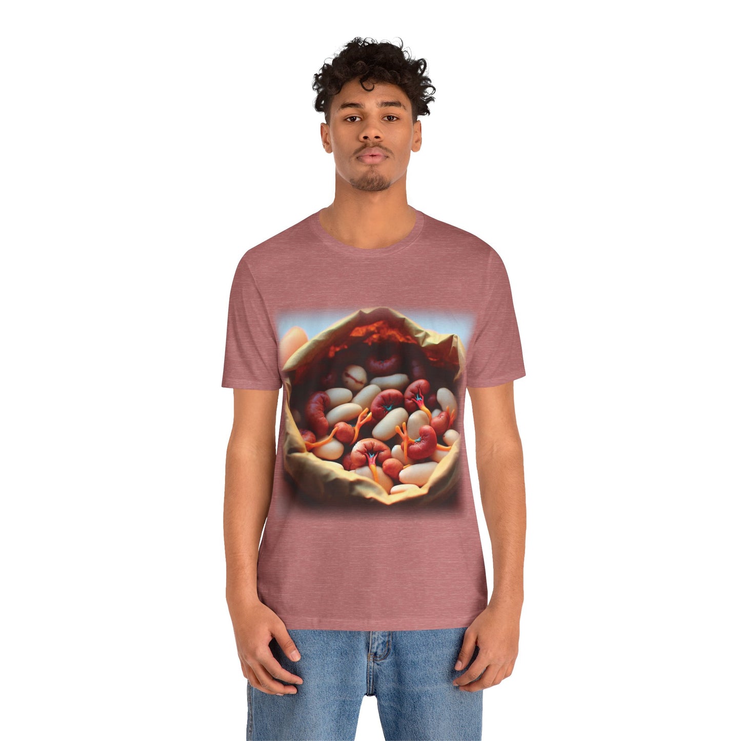 Kidneys - Bag of beans (Unisex Jersey Short Sleeve T-shirt)