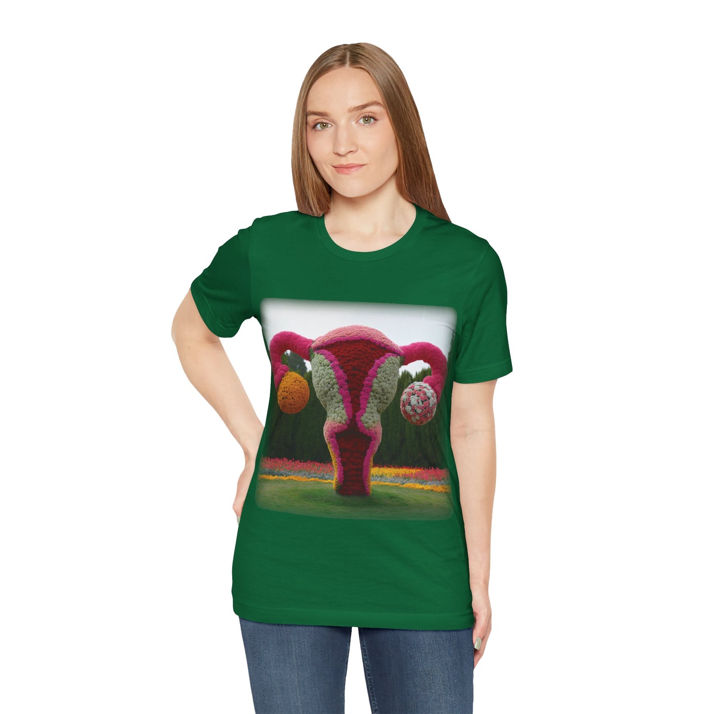 Uterus - Topiary (Unisex Jersey Short Sleeve T-shirt)