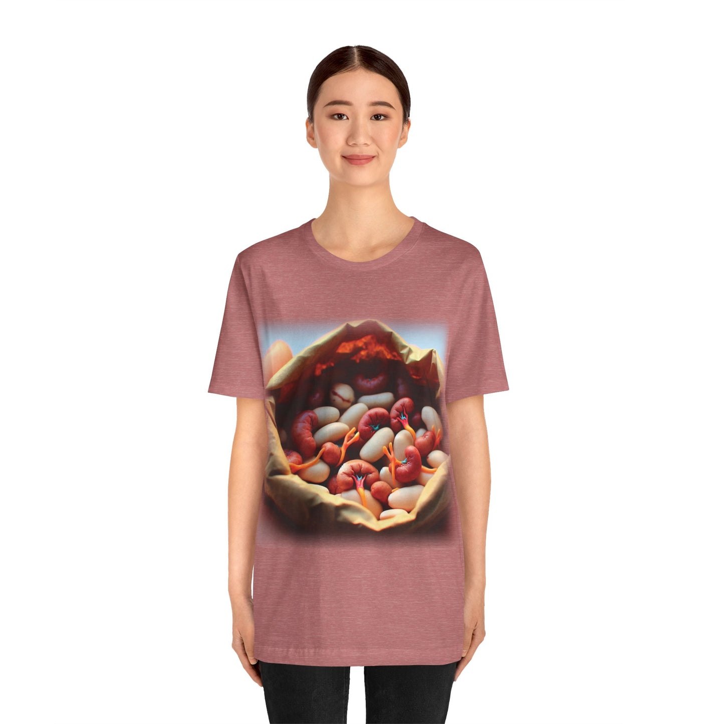 Kidneys - Bag of beans (Unisex Jersey Short Sleeve T-shirt)