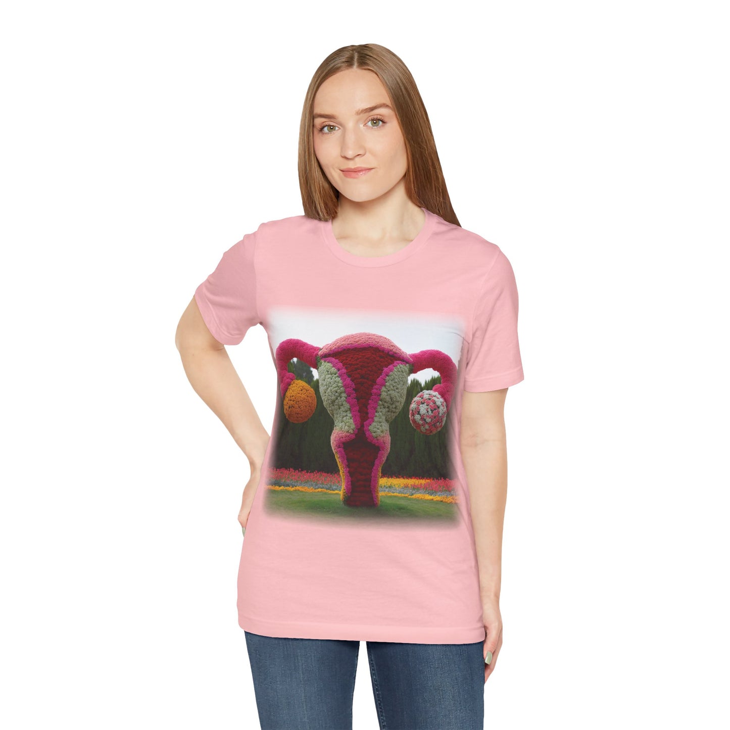 Uterus - Topiary (Unisex Jersey Short Sleeve T-shirt)