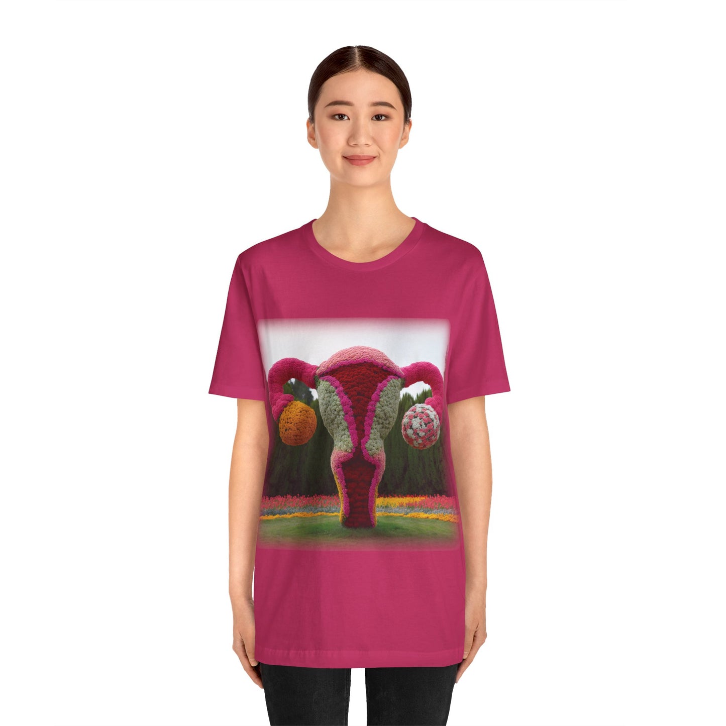 Uterus - Topiary (Unisex Jersey Short Sleeve T-shirt)