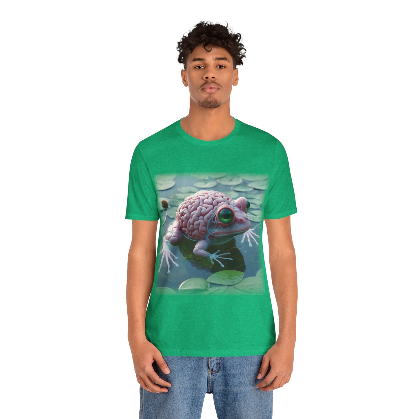 Brain - Frog 2 (Unisex Jersey Short Sleeve T-shirt)