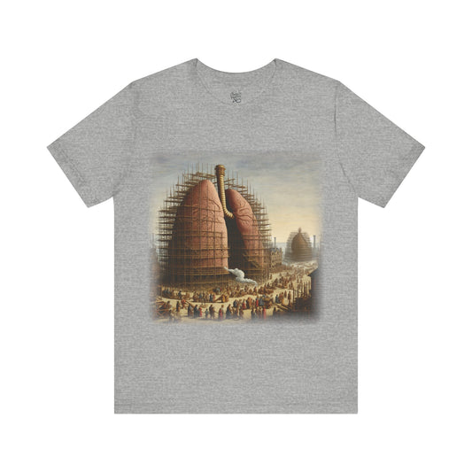 Lungs - The building of the great lung (Unisex Jersey Short Sleeve T-shirt)