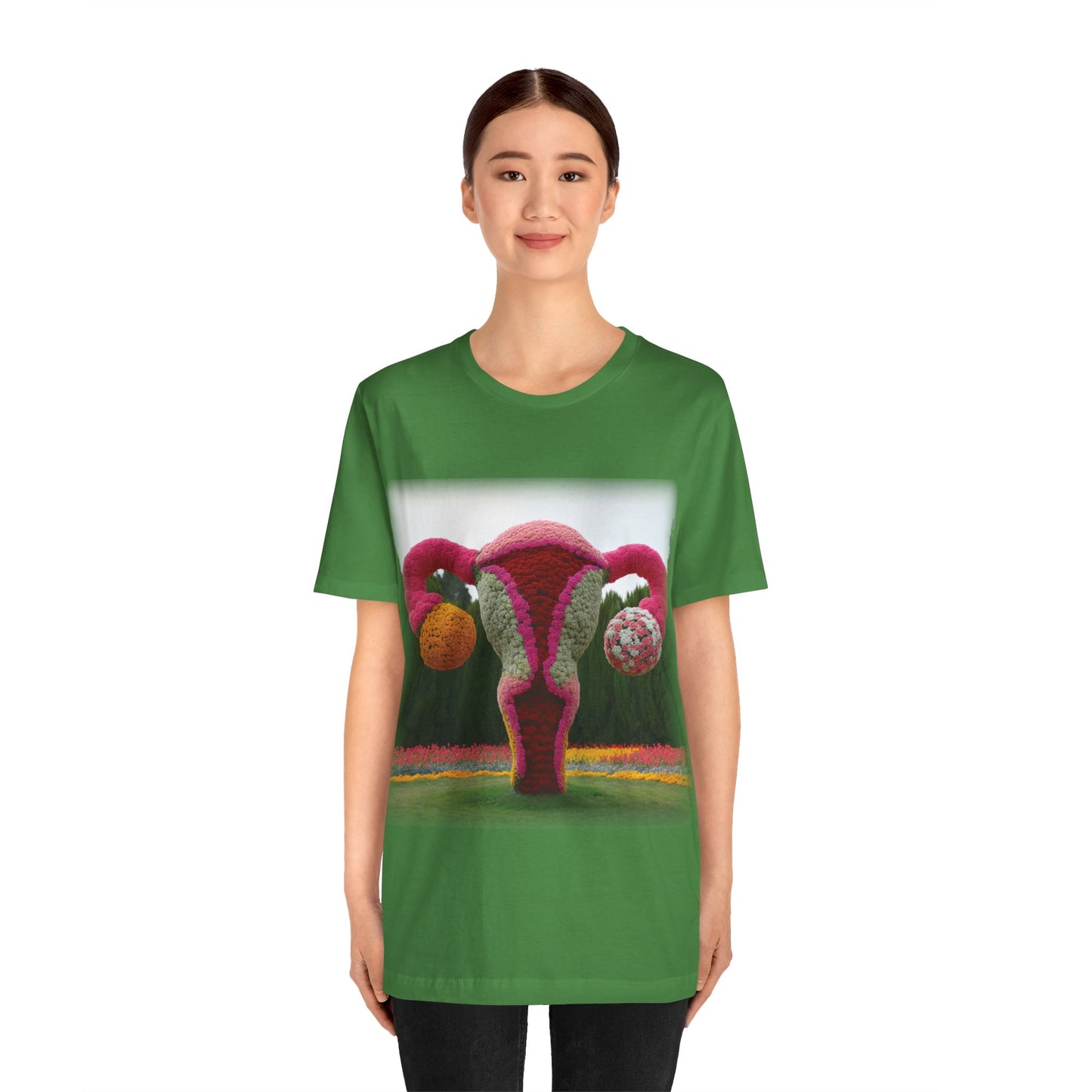 Uterus - Topiary (Unisex Jersey Short Sleeve T-shirt)